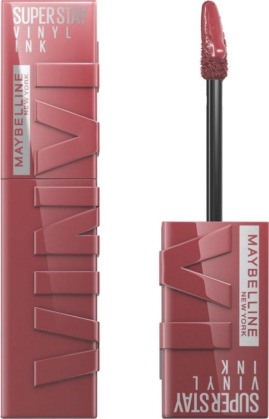 Maybelline New York - SuperStay Vinyl Ink Lipstick - 40 Witty - Rood - Langhoudende Lippenstift - 4.2 ml