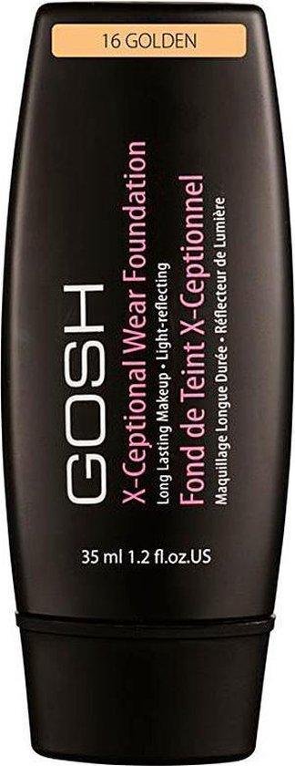 Gosh - X-Ceptional Wear Foundation - Tekut make-up 35 ml 16 Golden -