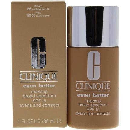 CLINIQUE Even Better Makeup SPF15 Evens and Corrects podk ad wyr wnuj cy koloryt sk ry 26 Cashew 30ml