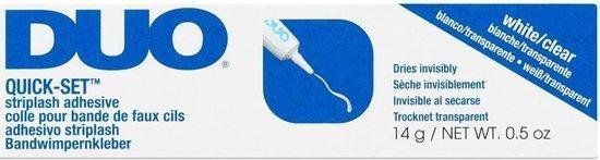 Duo Quick Set a C Striplash Adhesive Quick drying clear adhesive with brush 14 g