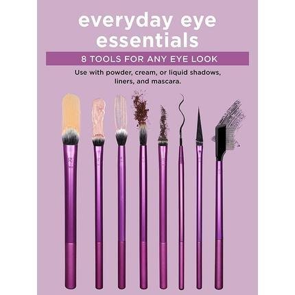 Everyday Eye Essentials Brushes Set A set of cosmetic brushes for eye makeup