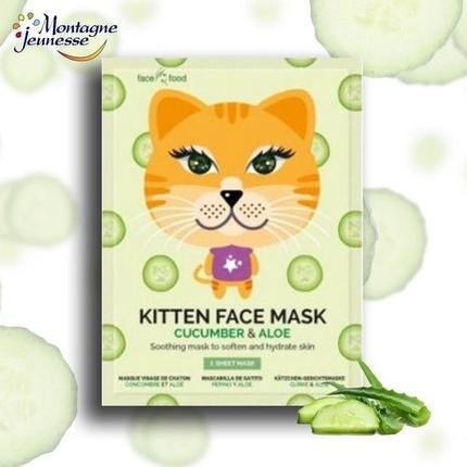 7th Heaven face Food Kitten Face Mask Koj ca Maseczka W P achcie Zmi kczaj ca I Nawil aj ca Sk r Cucumber Aloe 1szt