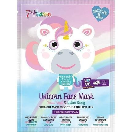 Unicorn Face Mask Soothing Revitalizing Yuzu Fruit Dubia Berries 1pc