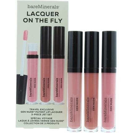 Bare Minerals Gen Nude Lip Laquer Trio Boxed Set Of 3 Lip Glosses Cant Even