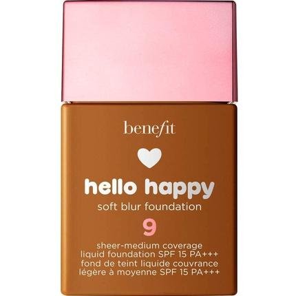 Hello Happy Soft Blur Femei Fond de ten matifiant 09 Deep Neutral Spf 15 30 ml