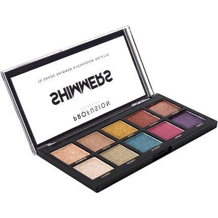 Profusion Cosmetics Mini Artistry 10 Shade Eyeshadow Palette Shimmers