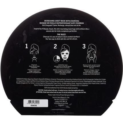 Victorias Secret Charcoal Refreshing For Unisex 1 Pc Mask