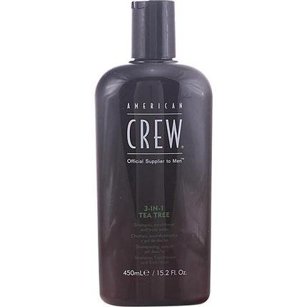 American Crew 3-in-1 Shampoo, Conditioner & Body Wash Tea Tree 450ml