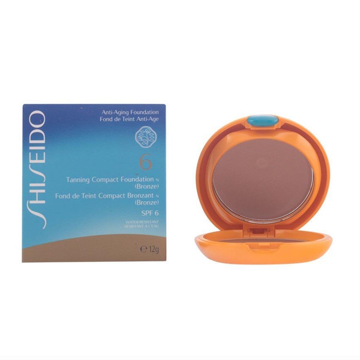 Shiseido Compact Poeder Shiseido Zonproducten Foundation Poeder Tanning Compact Foundation Bronze SPF6 12 gr