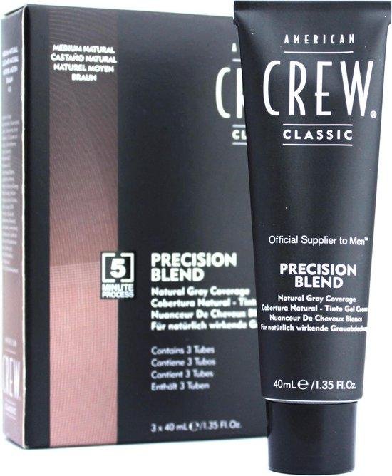 American Crew Precision Blend Natural Gray Coverage Light Blond 7-8 3 x 40 ml