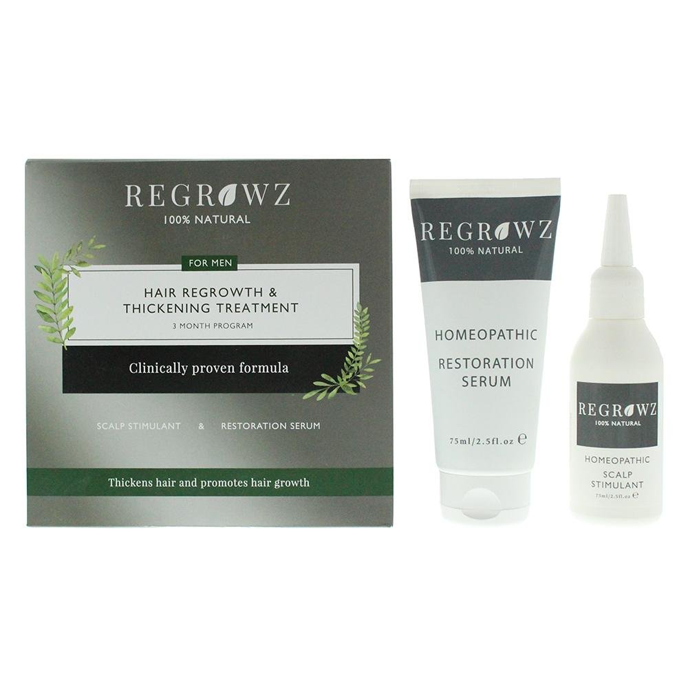 Regrowz 100 Natural Hair Growth Thickening Treatment For Men 3 Months