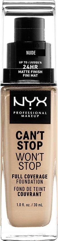 Nyx CanAt Stop WonAt Stop Full Coverage Foundation Nude 30ml