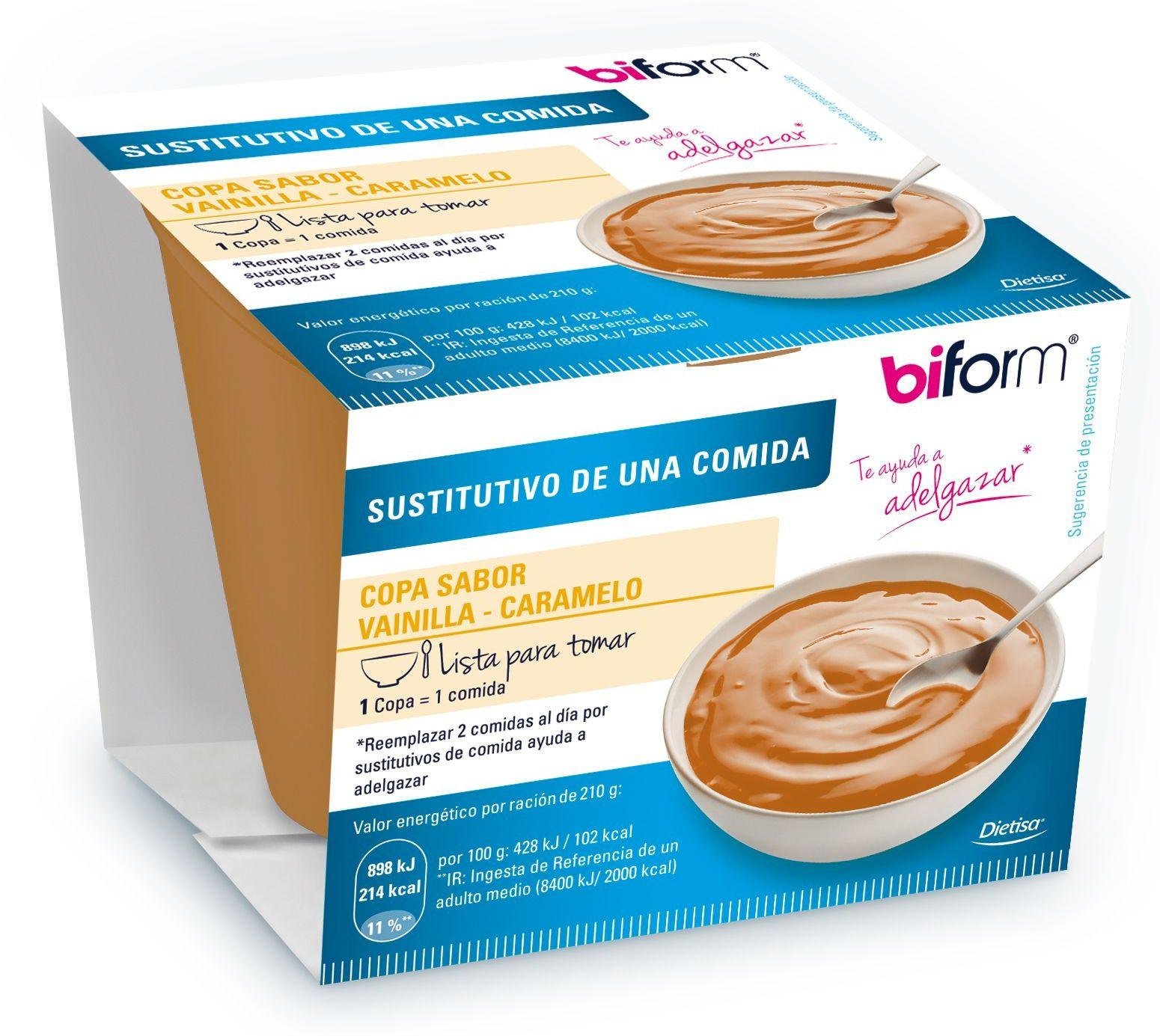 Biform Copa Vainilla caramelo 210 Grs
