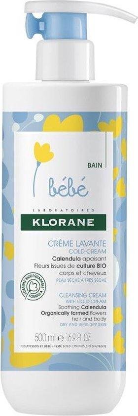 Bebe Cleansing Cream With Cold Cream By Klorane 500 Ml