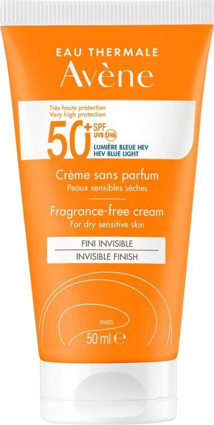 Avne Unscented Cream Spf 50+ - Zonnebrand - 50 ml
