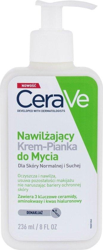 Hydrating Cream-to-foam Cleanser For Normal To Dry Skin By Cerave 236 Ml