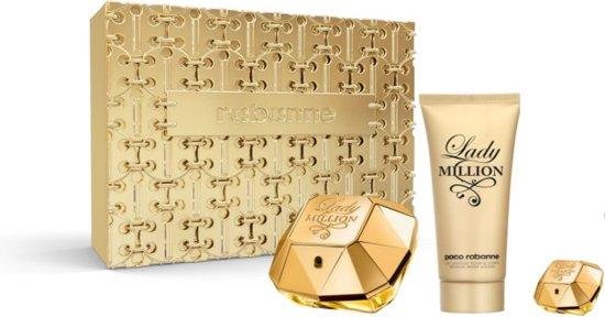 Paco Rabanne Lady Million Eau De Perfume Spray 80ml Set 3 Pieces Christmas 2023