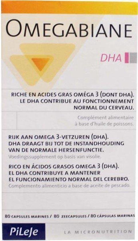 Pileje Omegabiane DHA 80 capsules