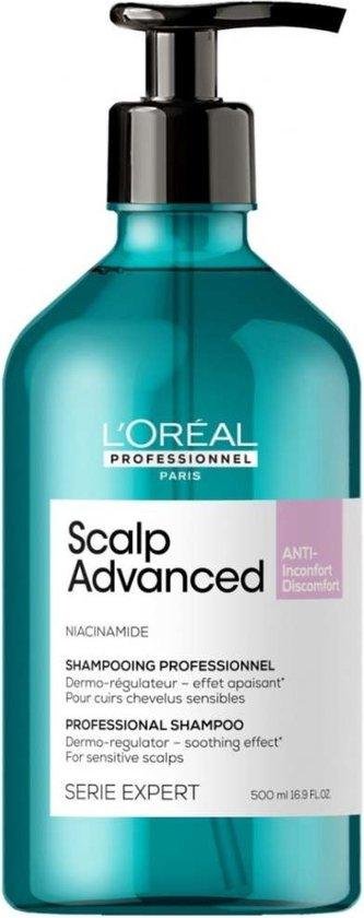 L'Oral Professionnel Scalp Advanced Anti-Discomfort Dermo-regulator shampoo 500ml - Normale shampoo vrouwen - Voor Alle haartypes