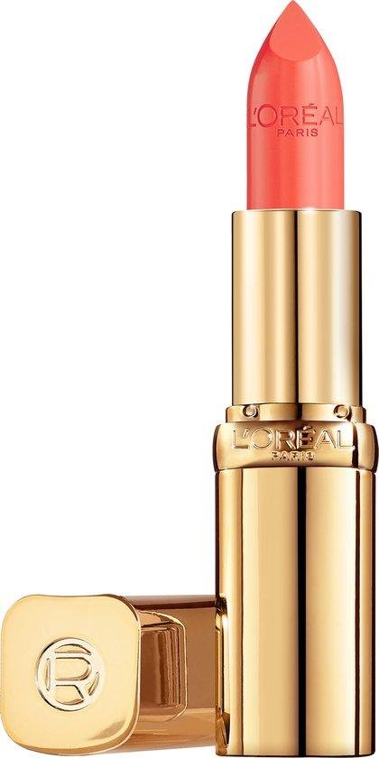 LOral Paris Color Riche Satin Lipstick - Verzorgende, Lippenstift Verrijkt met Arganolie - 373 Magnetic Coral - Oranje - 4,54 gr