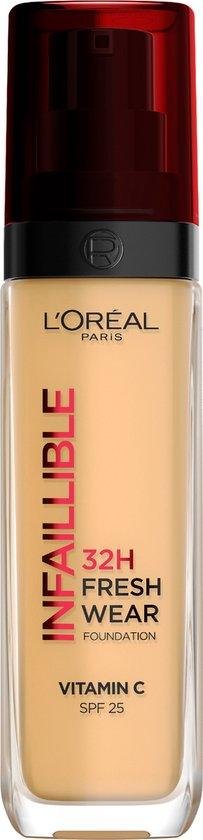 LOral Paris Infaillible 32HR Fresh Wear Foundation - 140 - Langhoudende Foundation met SPF 25 en Vitamine C - 30ml