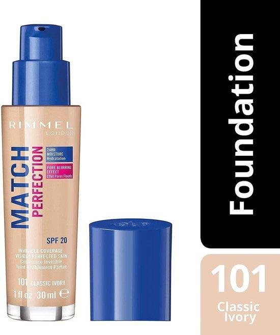 Rimmel Match Perfection Foundation - 101 Classic Ivory