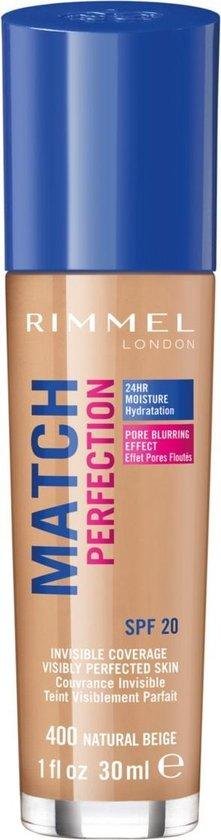 Rimmel London Match Perfection SPF20 Foundation - 400 Natural Beige