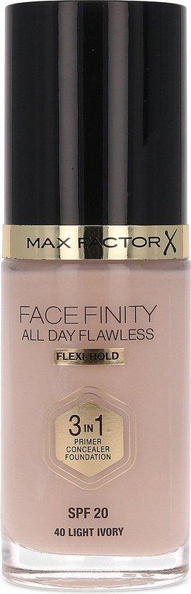 Max Factor Face Finity All Day Flawless 3in1 Foundation SPF 20 40 Light Ivory 30 ml