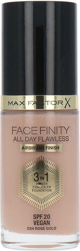 Max Factor Facefinity All Day Flawless 3-in-1 Liquid Foundation - 064 Rose Gold