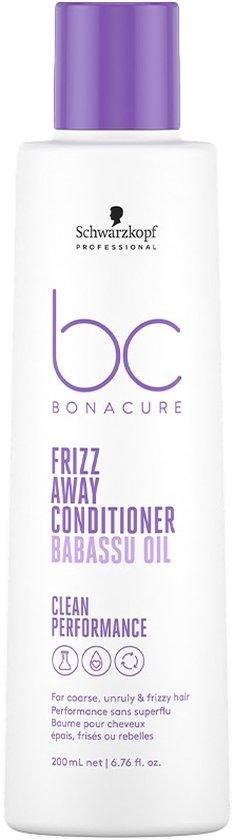 Schwarzkopf Bonacure Frizz Away Conditioner 200ml - vrouwen - Voor - Conditioner voor ieder haartype