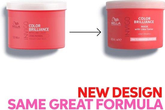Wella Brilliance Masker fijn / normaal haar -500 ml - Haarmasker droog haar - Haarmasker beschadigd haar