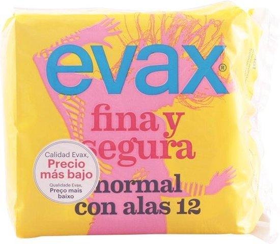 Normaal Maandverband met vleugels Evax (12 uds)