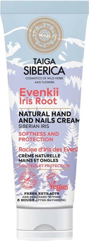 Taiga Siberica natuurlijke vochtinbrengende en beschermende hand- en nagelcrme met iriswortel 75ml