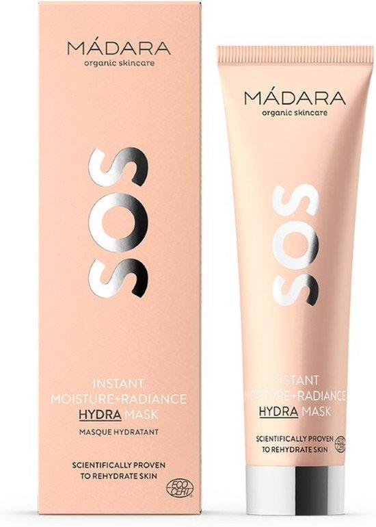 MDARA SOS HYDRA Mask 60 ml - extract van pioenroos - hyaluronzuur