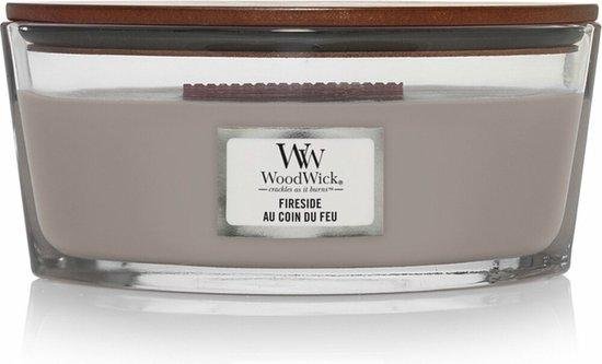 WoodWick Heartwick Flame Ellipse Geurkaars - Fireside