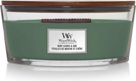 WoodWick - Mint Leaves & Oak Ellipse Candle