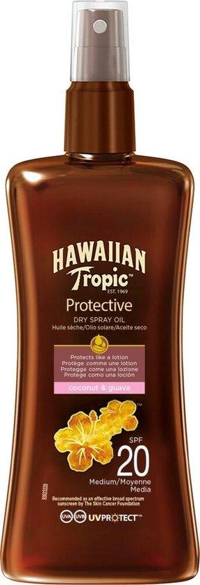 Hawaiian Tropic Protective Dry Spray Oil - SPF20 - 200ml - 1 stuk