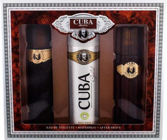 Cuba - Cuba Gold Gift Set 100 ml After Shave Cuba Gold 100 ml and deospray Cuba Gold 200 ml - 100ML