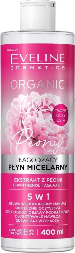 Biologische Pioenroos Kalmerende Micellaire Oplossing 5in1 voor de gevoelige en overgevoelige huid Pioenroos extract 400ml