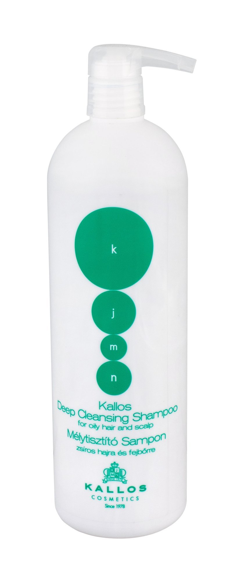 Kallos KJMN Unisex Professional Shampoo 1000 ml Champagne Unisex Professional Shampoo Oily Hair 1000 ml