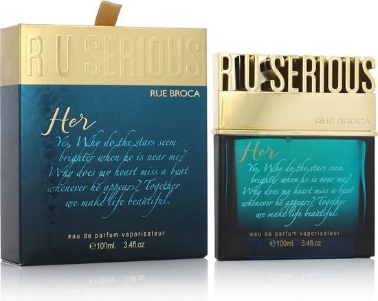 Damesparfum Rue Broca EDP R U Serious For Her 100 ml