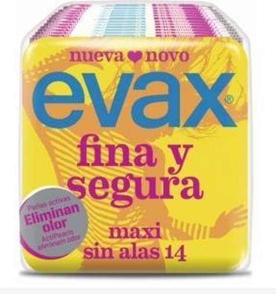 Maxi Maandverband zonder vleugels FINA & SEGURA Evax (13 uds)