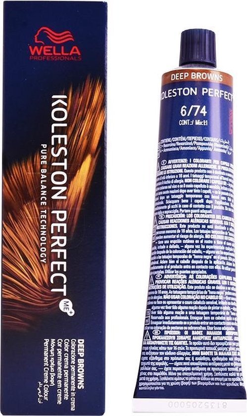 Permanente Kleur Wella Koleston Perfect N 6.74 (60 ml)