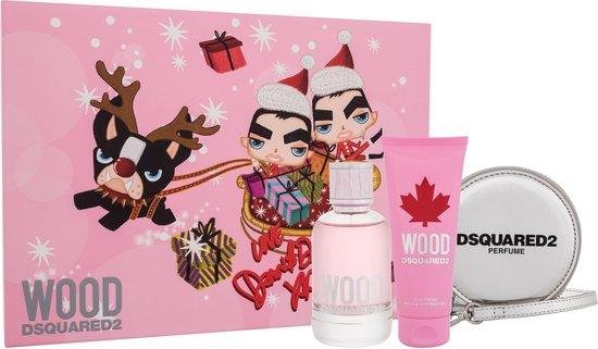 Dsquared2 Wood for women Set - Eau de toilette 100 ml - Shower gel 100 ml + tasje