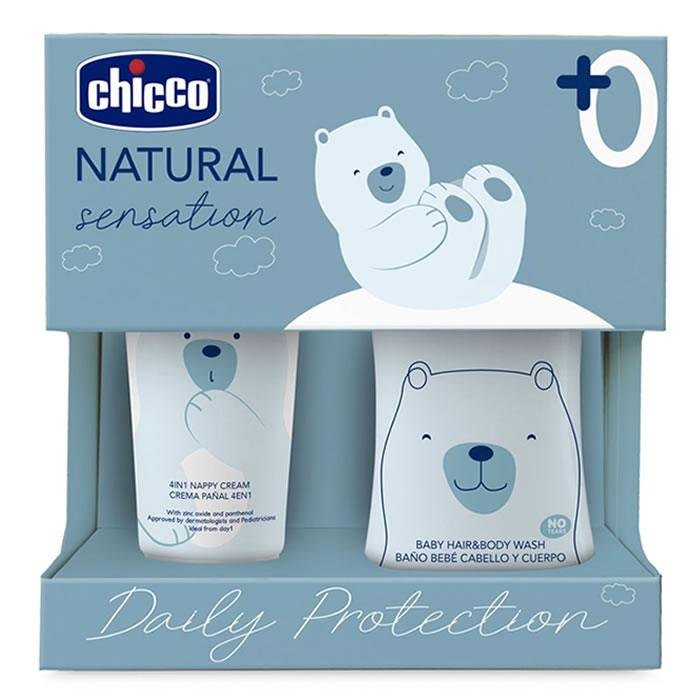 Chicco Sensation Natural Hygiene and Nappy Set 2 Pieces