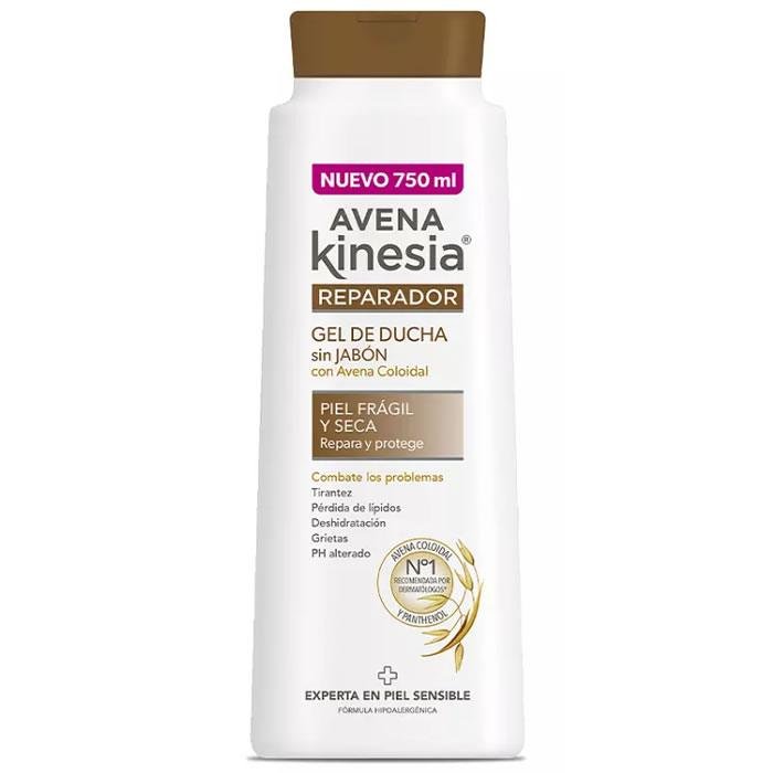 Reparador Gel Ducha Sin Jabon By Avena Kinesia 750 Ml