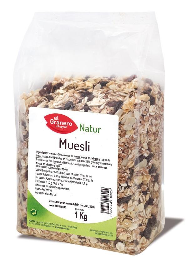 Granero Muesli 1 Kg No Biologico