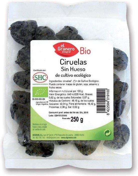 Granero Ciruelas S-hueso Bio 250g