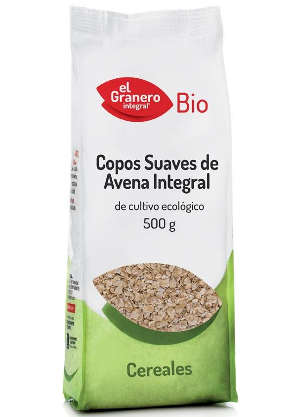 Granero Copos Avena Suaves Integral Bio 500g