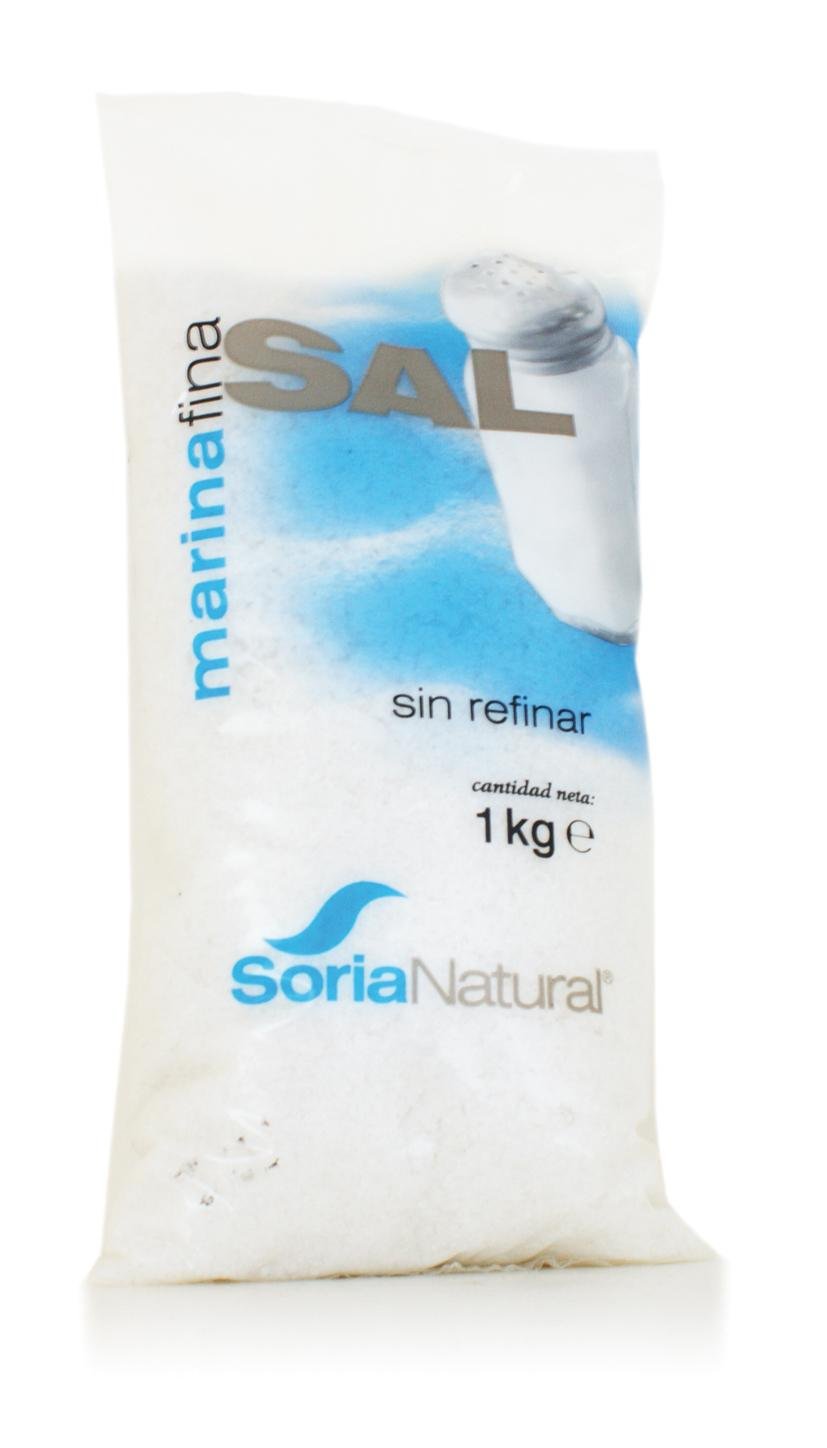 SORIA NATURAL - FINE SEA Salt 1KG. Soria